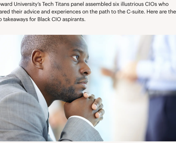 Black CIOs on the path to IT leadership